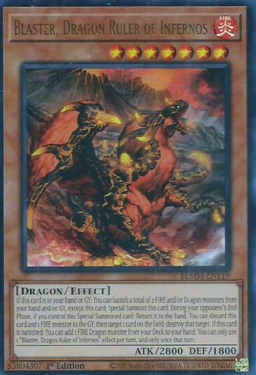 Blaster, Dragon Ruler of Infernos [BLMM-EN119] Ultra Rare | Cracking-Singles