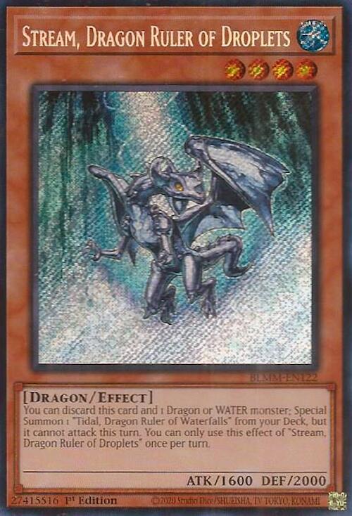 Stream, Dragon Ruler of Droplets [BLMM-EN122] Secret Rare | Cracking-Singles