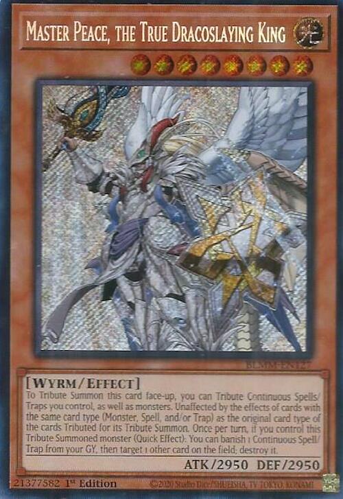 Master Peace, the True Dracoslaying King [BLMM-EN127] Secret Rare | Cracking-Singles