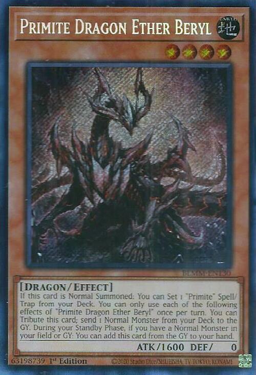 Primite Dragon Ether Beryl [BLMM-EN130] Secret Rare | Cracking-Singles