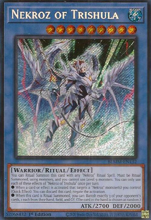 Nekroz of Trishula [BLMM-EN132] Secret Rare | Cracking-Singles