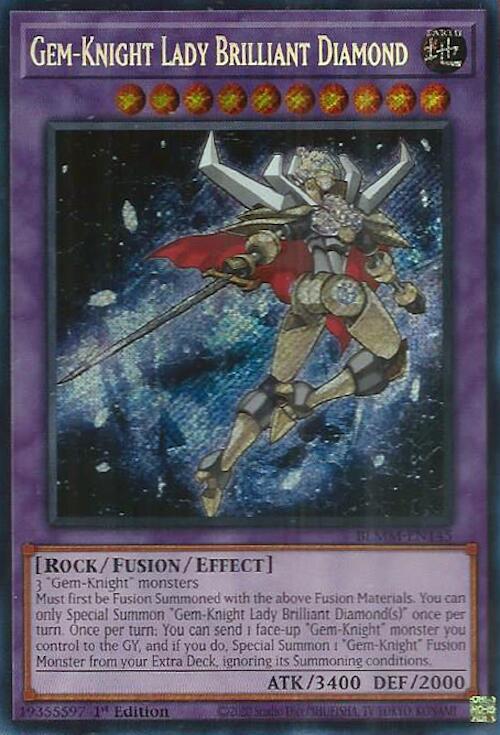 Gem-Knight Lady Brilliant Diamond [BLMM-EN145] Secret Rare | Cracking-Singles