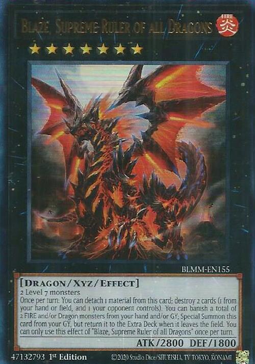 Blaze, Supreme Ruler of all Dragons [BLMM-EN155] Ultra Rare | Cracking-Singles