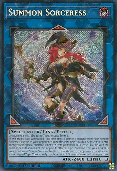 Summon Sorceress [BLMM-EN157] Secret Rare | Cracking-Singles