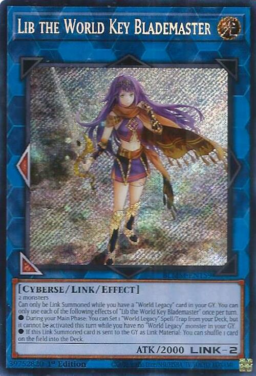 Lib the World Key Blademaster [BLMM-EN159] Secret Rare | Cracking-Singles