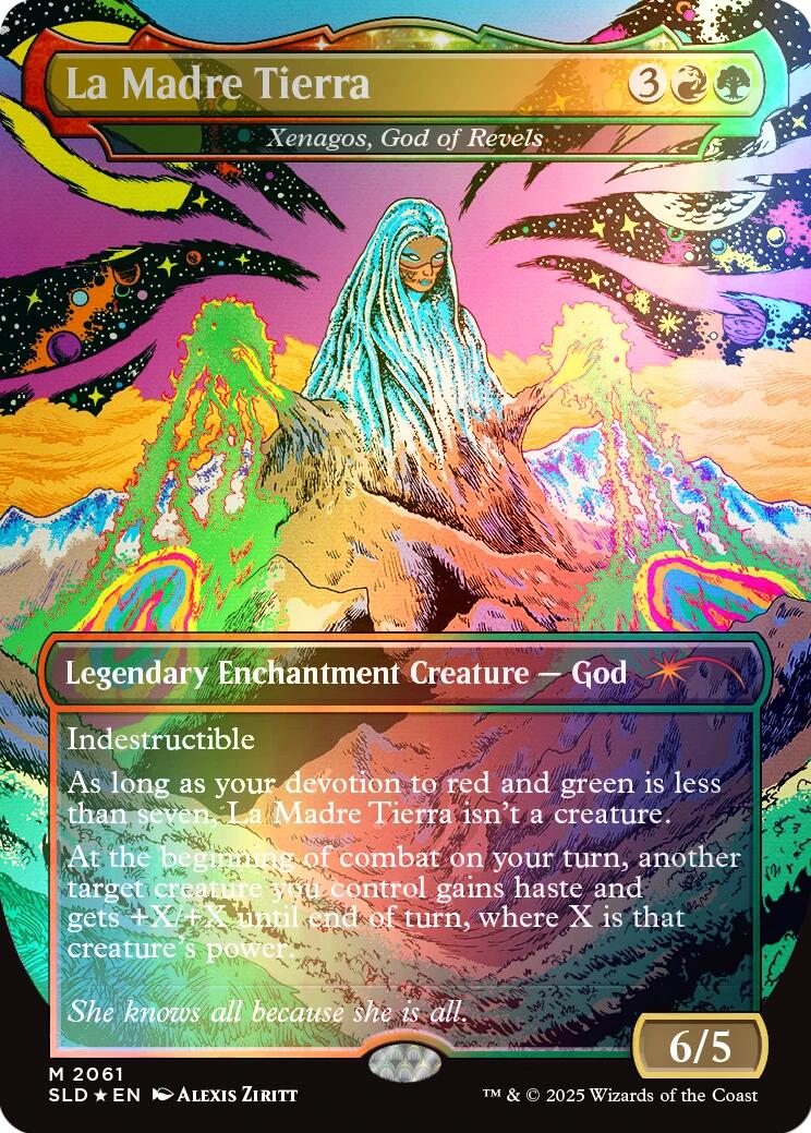La Madre Tierra - Xenagos, God of Revels (Rainbow Foil) [Secret Lair Drop Series] | Cracking-Singles
