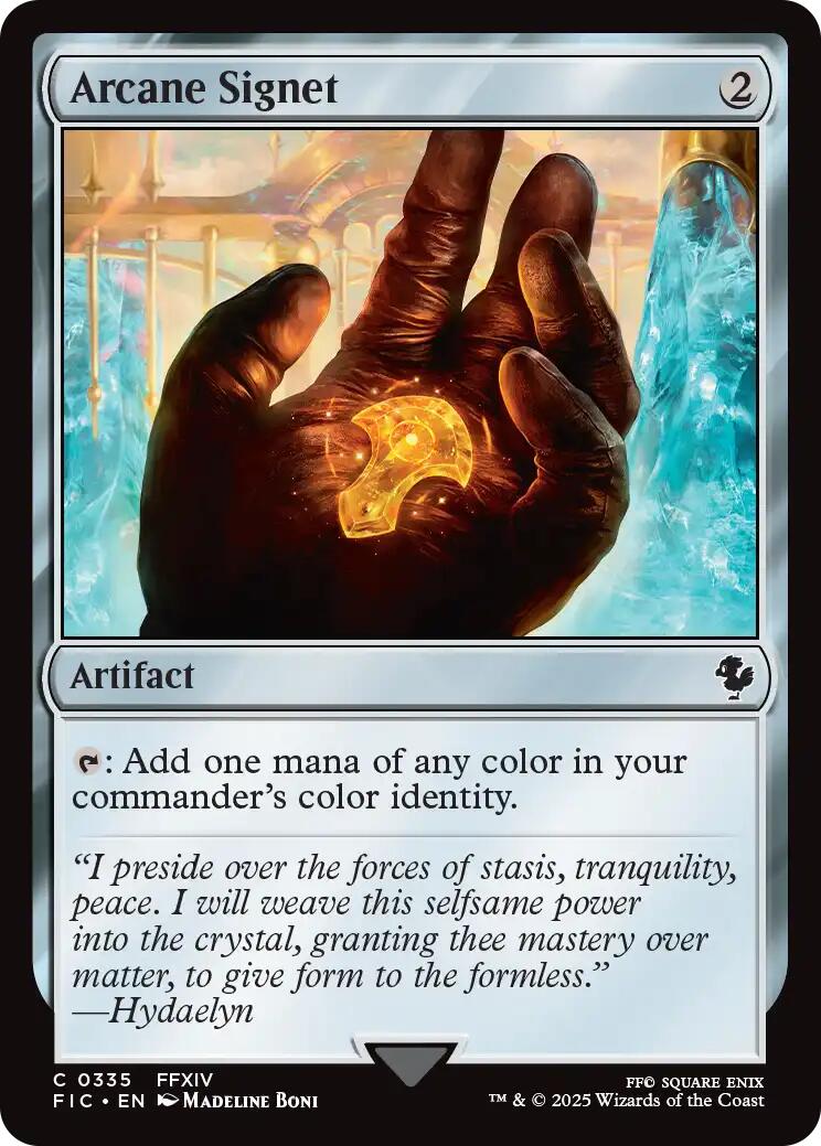 Arcane Signet (0335) (Surge Foil) [FINAL FANTASY Commander] | Cracking-Singles