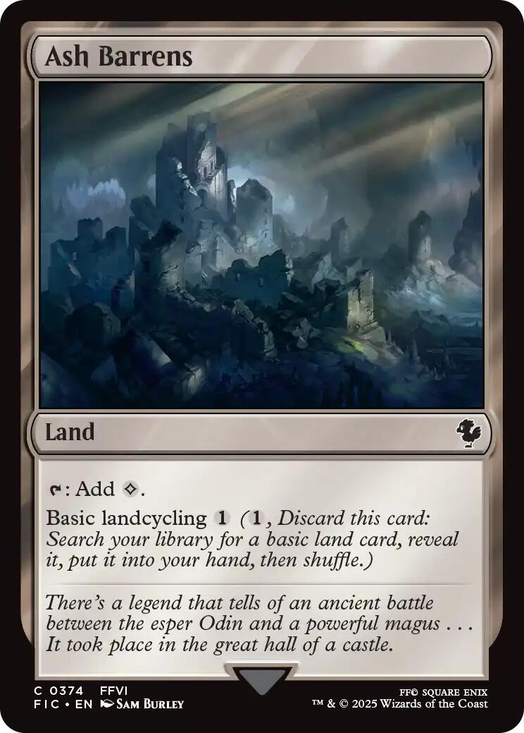 Ash Barrens (Surge Foil) [FINAL FANTASY Commander] | Cracking-Singles