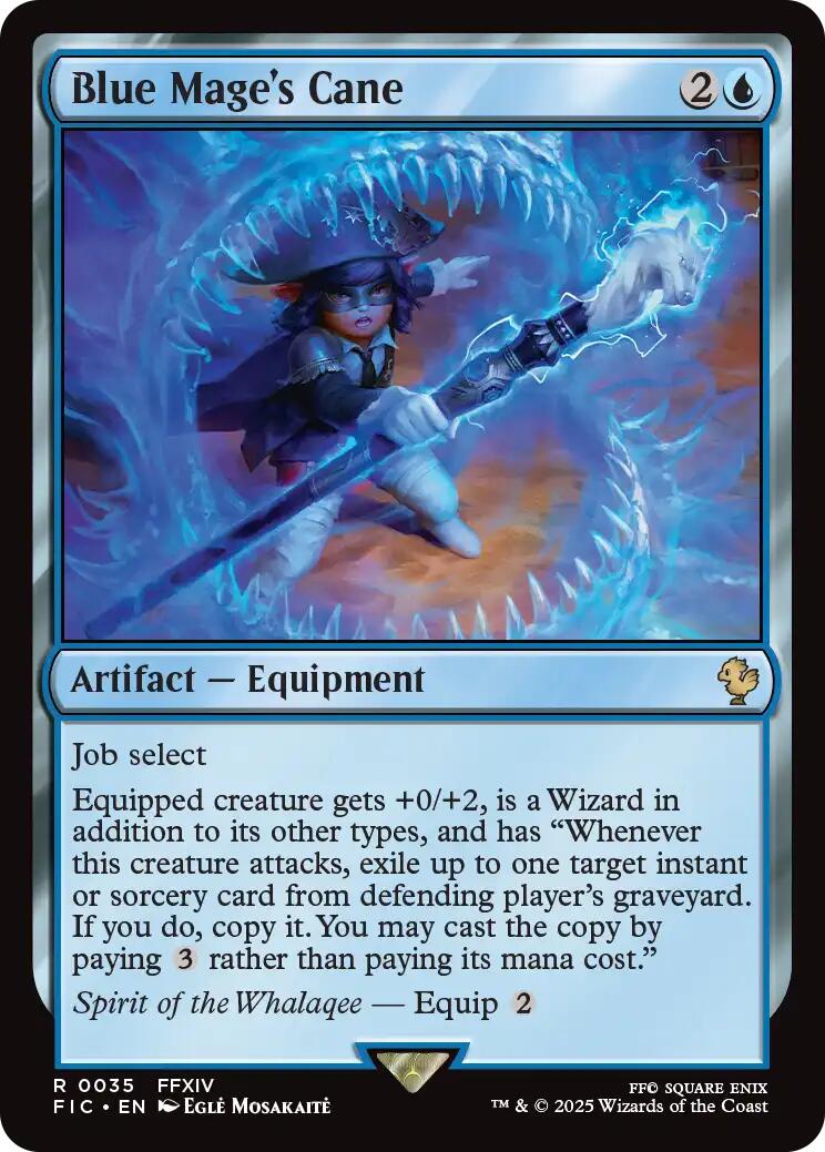 Blue Mage's Cane (Surge Foil) [FINAL FANTASY Commander] | Cracking-Singles