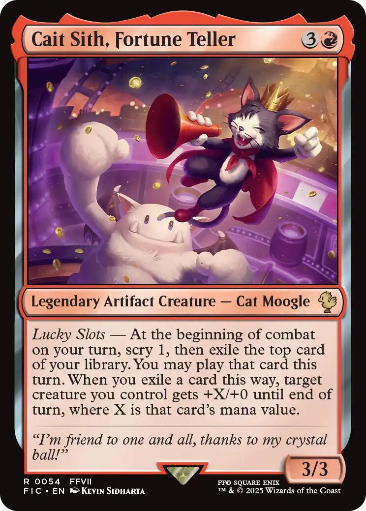 Cait Sith, Fortune Teller (Surge Foil) [FINAL FANTASY Commander] | Cracking-Singles