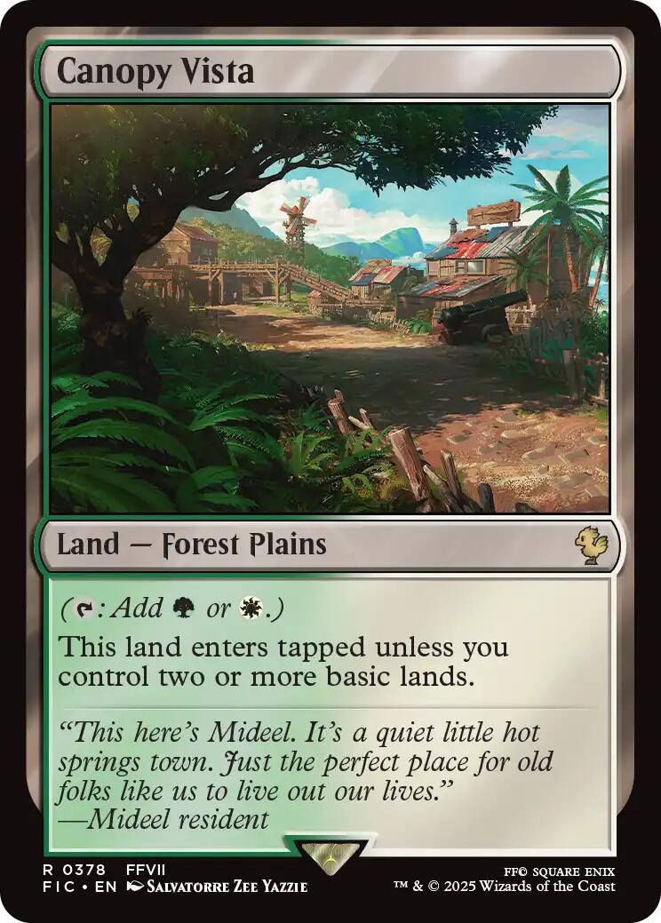 Canopy Vista (Surge Foil) [FINAL FANTASY Commander] | Cracking-Singles