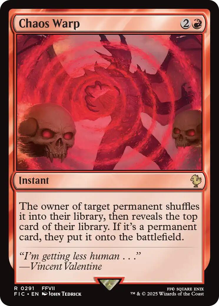 Chaos Warp (Surge Foil) [FINAL FANTASY Commander] | Cracking-Singles