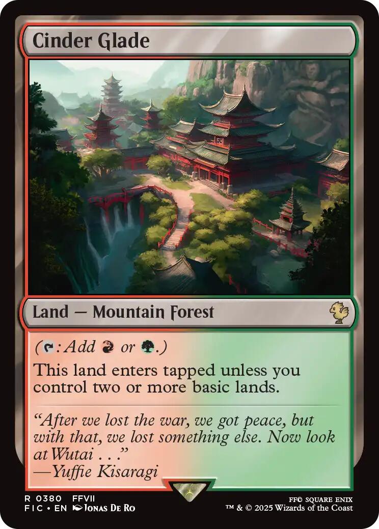 Cinder Glade (Surge Foil) [FINAL FANTASY Commander] | Cracking-Singles