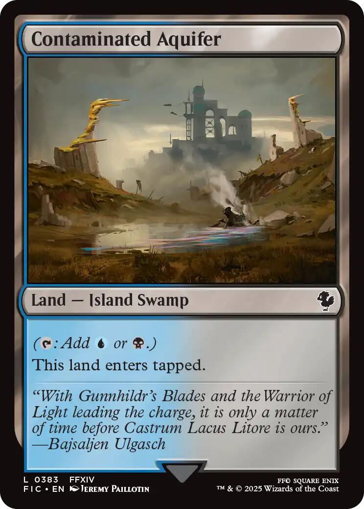 Contaminated Aquifer (Surge Foil) [FINAL FANTASY Commander] | Cracking-Singles