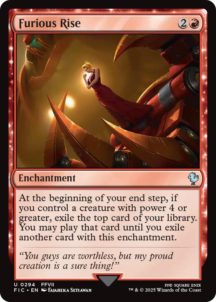 Furious Rise (Surge Foil) [FINAL FANTASY Commander] | Cracking-Singles