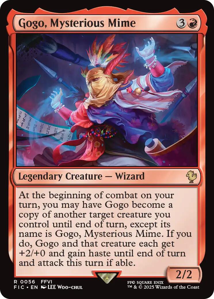 Gogo, Mysterious Mime (Surge Foil) [FINAL FANTASY Commander] | Cracking-Singles