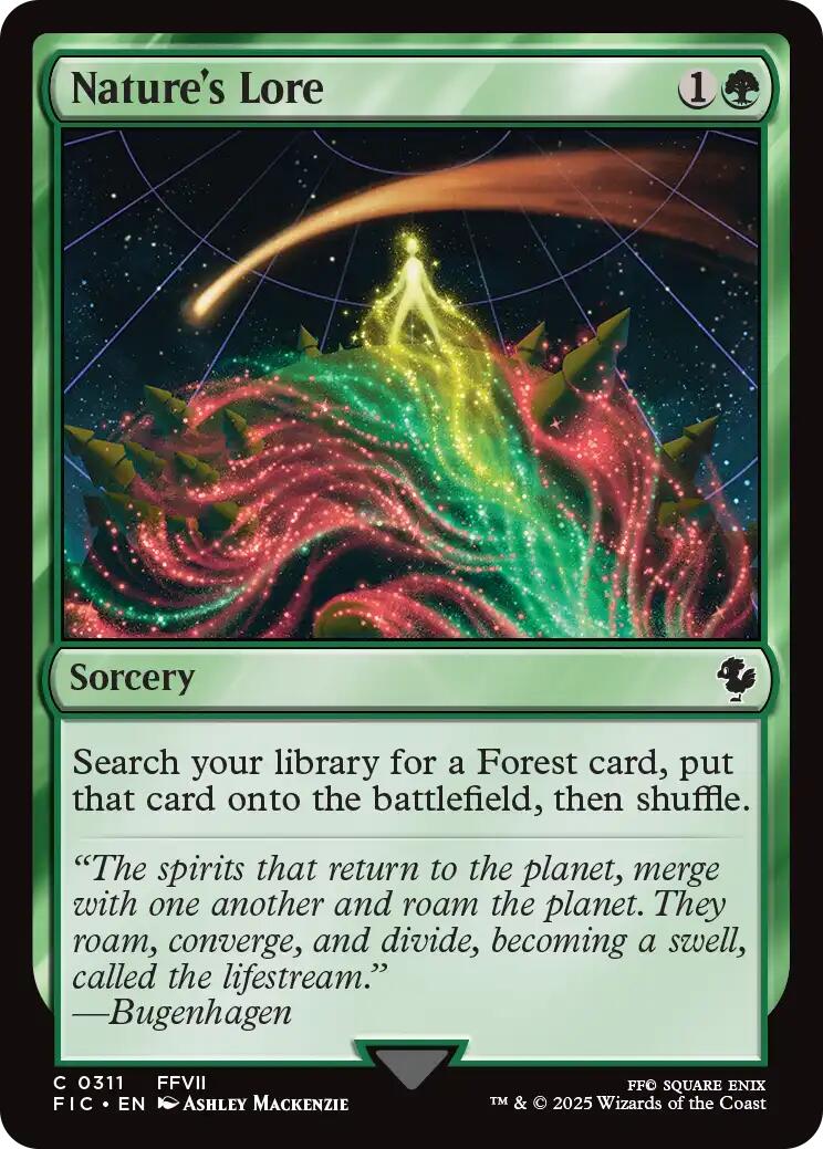 Nature's Lore (Surge Foil) [FINAL FANTASY Commander] | Cracking-Singles