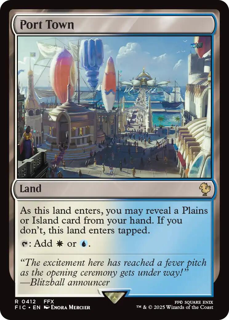Port Town (Surge Foil) [FINAL FANTASY Commander] | Cracking-Singles