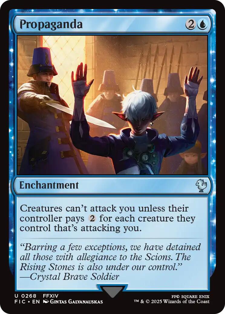 Propaganda (Surge Foil) [FINAL FANTASY Commander] | Cracking-Singles