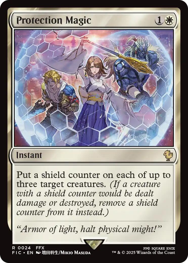 Protection Magic (Surge Foil) [FINAL FANTASY Commander] | Cracking-Singles