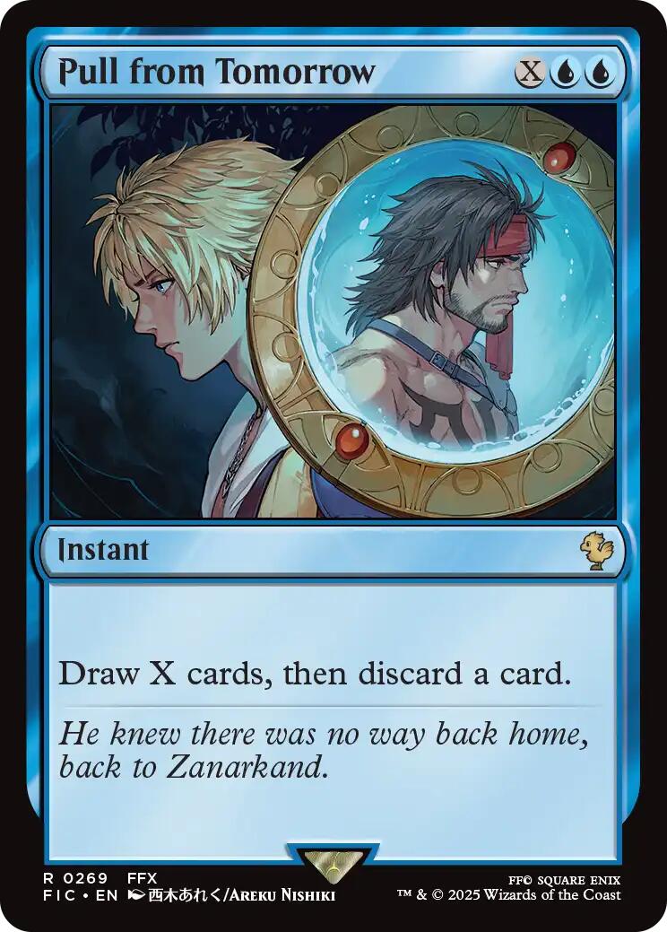 Pull from Tomorrow (Surge Foil) [FINAL FANTASY Commander] | Cracking-Singles