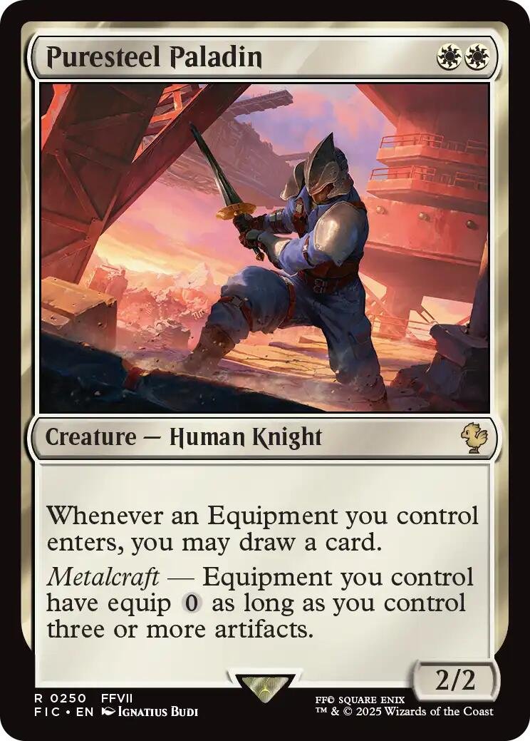 Puresteel Paladin (Surge Foil) [FINAL FANTASY Commander] | Cracking-Singles