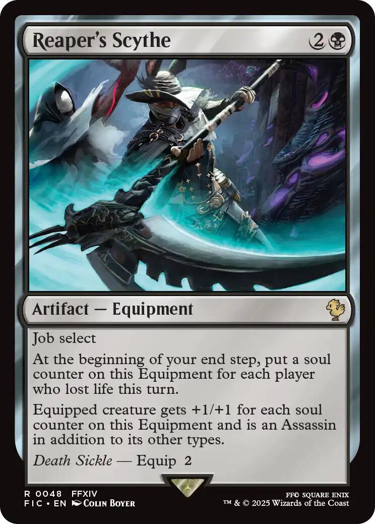 Reaper's Scythe (Surge Foil) [FINAL FANTASY Commander] | Cracking-Singles