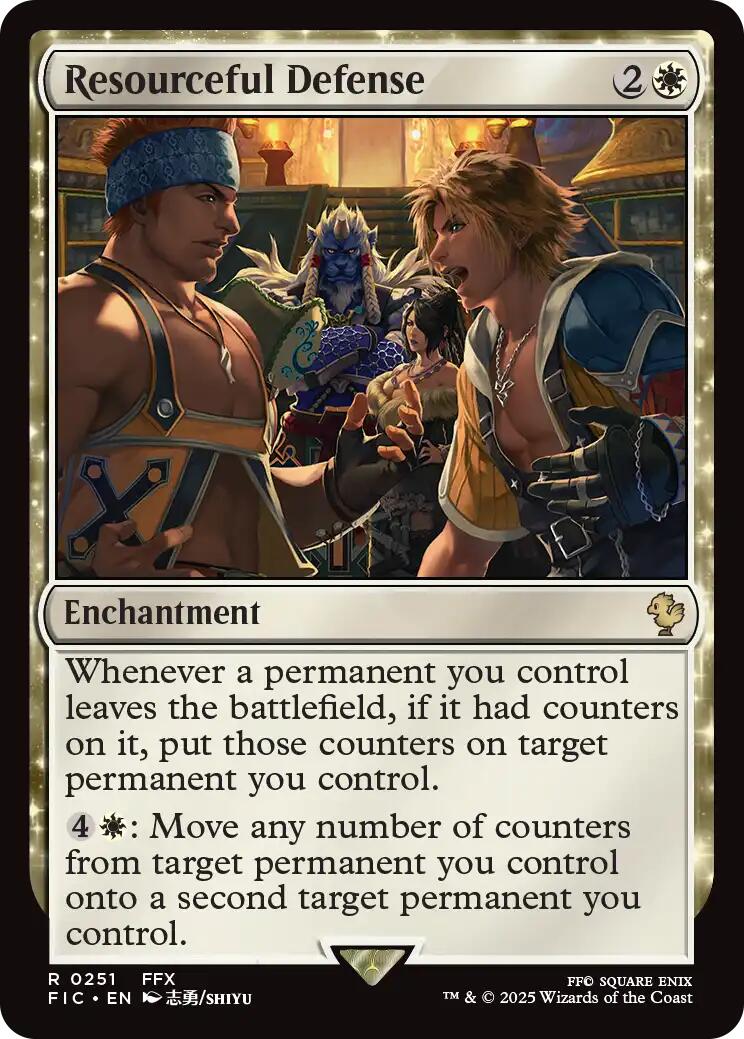Resourceful Defense (Surge Foil) [FINAL FANTASY Commander] | Cracking-Singles