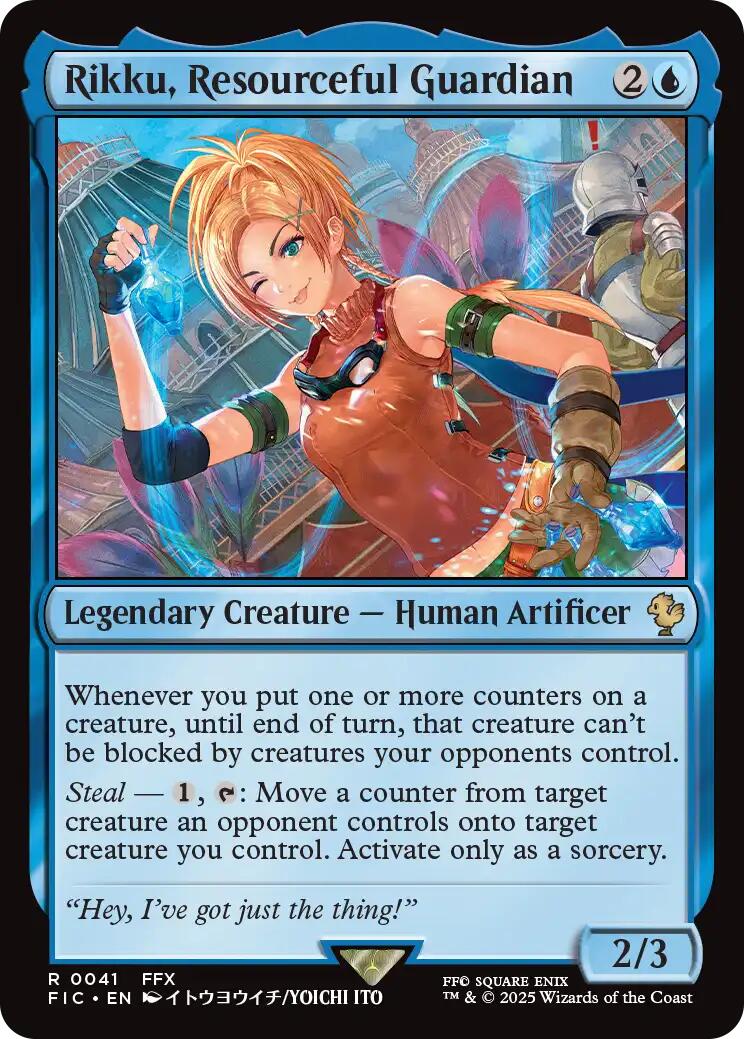 Rikku, Resourceful Guardian (Surge Foil) [FINAL FANTASY Commander] | Cracking-Singles