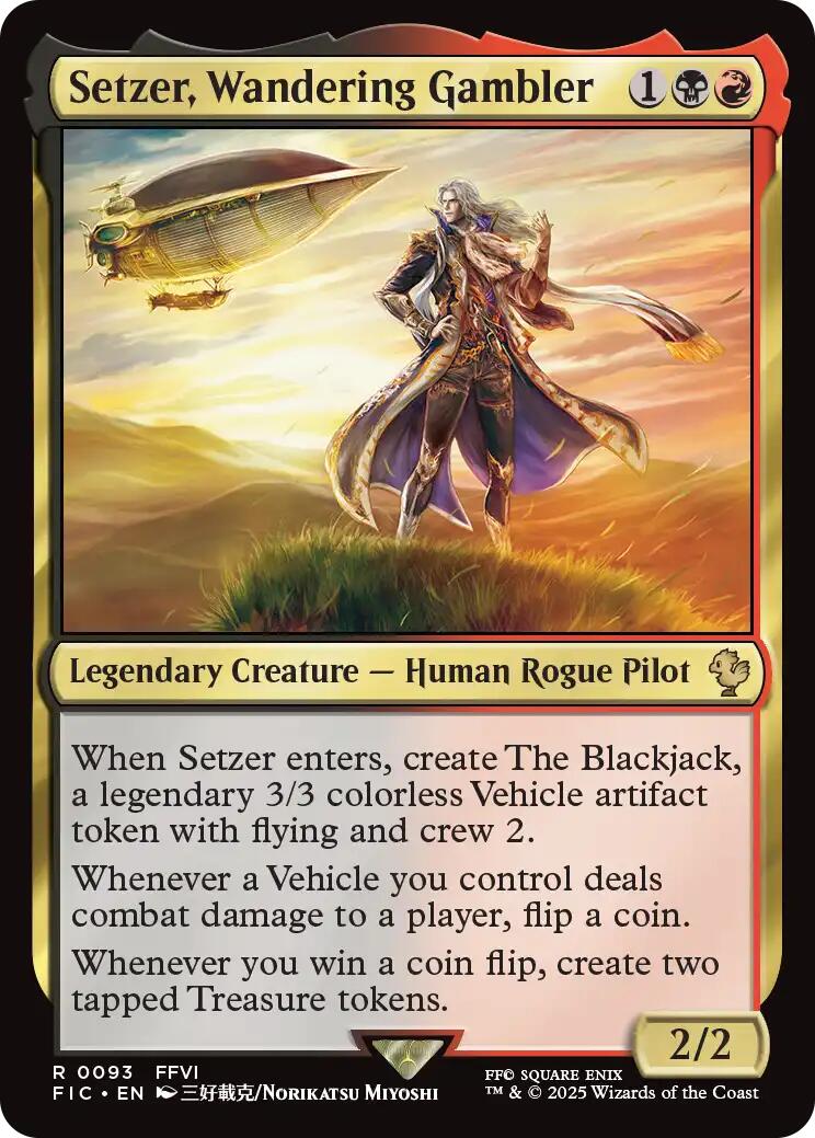 Setzer, Wandering Gambler (Surge Foil) [FINAL FANTASY Commander] | Cracking-Singles
