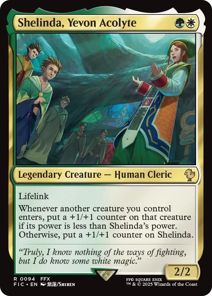 Shelinda, Yevon Acolyte (Surge Foil) [FINAL FANTASY Commander] | Cracking-Singles