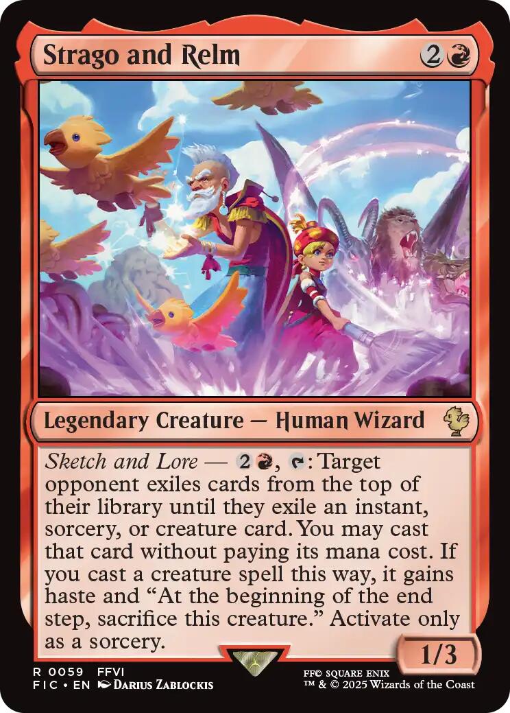 Strago and Relm (Surge Foil) [FINAL FANTASY Commander] | Cracking-Singles