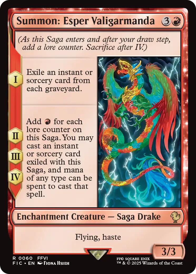 Summon: Esper Valigarmanda (Surge Foil) [FINAL FANTASY Commander] | Cracking-Singles