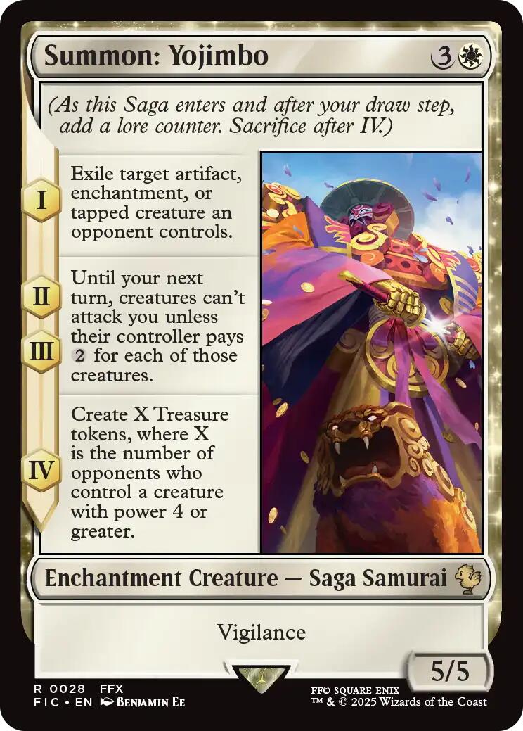 Summon: Yojimbo (Surge Foil) [FINAL FANTASY Commander] | Cracking-Singles