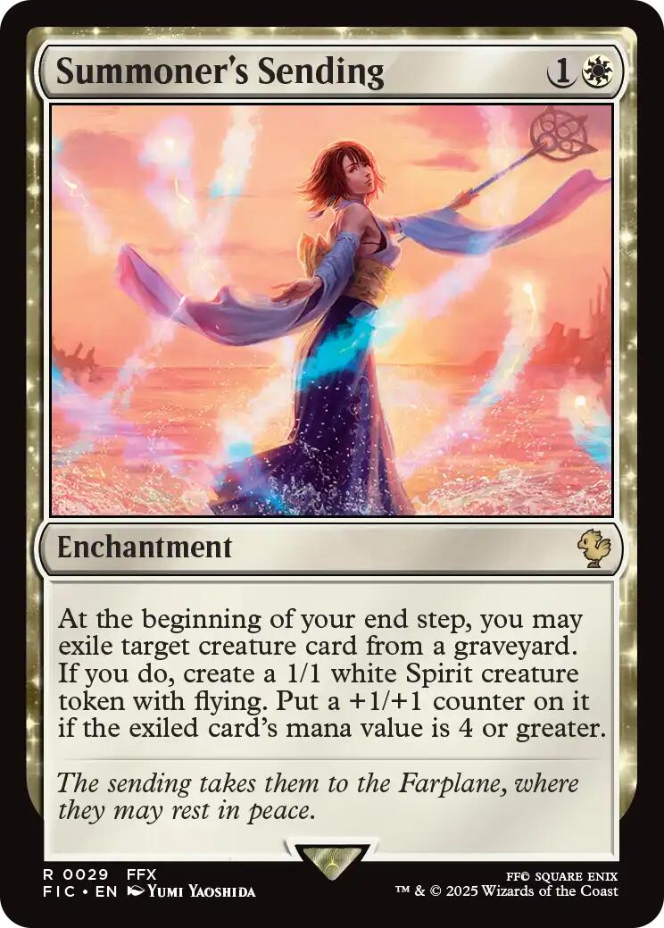 Summoner's Sending (Surge Foil) [FINAL FANTASY Commander] | Cracking-Singles