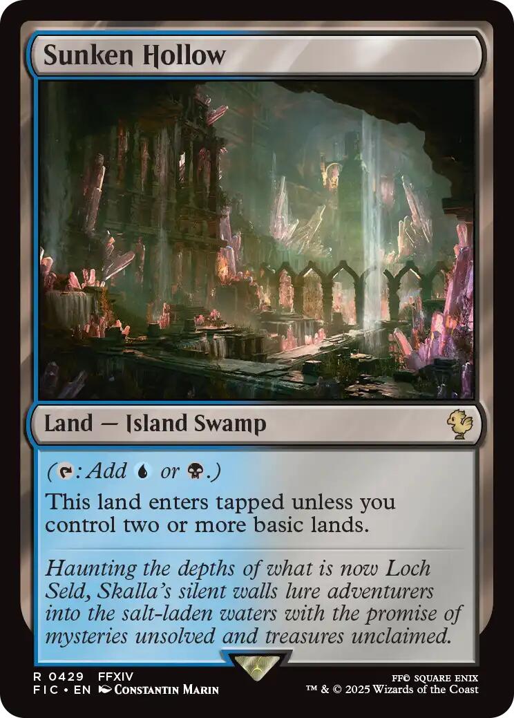 Sunken Hollow (Surge Foil) [FINAL FANTASY Commander] | Cracking-Singles