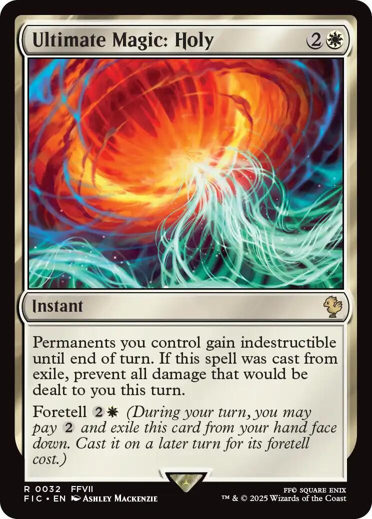 Ultimate Magic: Holy (Surge Foil) [FINAL FANTASY Commander] | Cracking-Singles