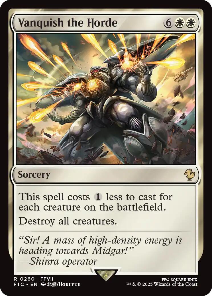 Vanquish the Horde (Surge Foil) [FINAL FANTASY Commander] | Cracking-Singles