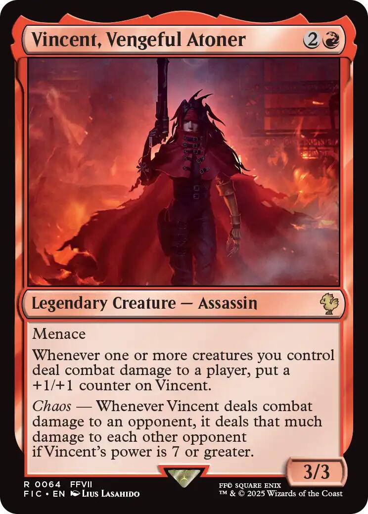 Vincent, Vengeful Atoner (Surge Foil) [FINAL FANTASY Commander] | Cracking-Singles