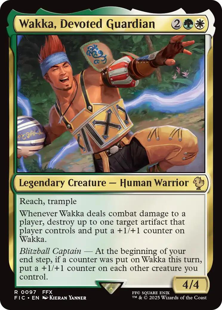 Wakka, Devoted Guardian (Surge Foil) [FINAL FANTASY Commander] | Cracking-Singles