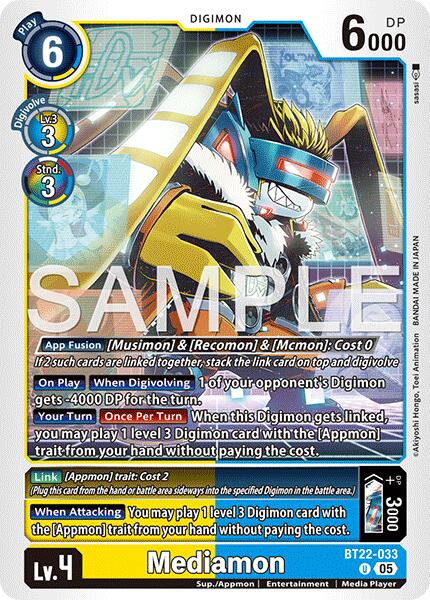 Mediamon [BT22-033] [Cyber Eden] | Cracking-Singles