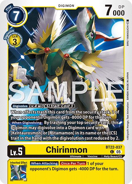 Chirinmon [BT22-037] [Cyber Eden] | Cracking-Singles