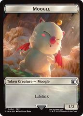 Moogle // Zombie Double-Sided Token (Surge Foil) [FINAL FANTASY Commander Tokens] | Cracking-Singles