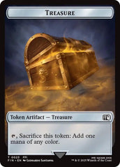 Foretell // Treasure Double-Sided Token [FINAL FANTASY Commander Tokens] | Cracking-Singles