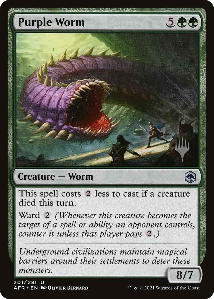 Purple Worm [Tarkir: Dragonstorm Promos] | Cracking-Singles