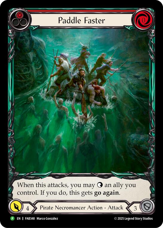 Paddle Faster [FAB348] (Promo)  Rainbow Foil | Cracking-Singles