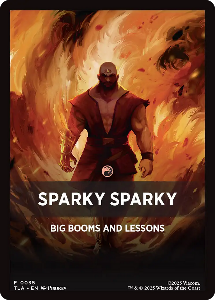 Sparky Sparky Theme Card [Avatar: The Last Airbender Tokens] | Cracking-Singles