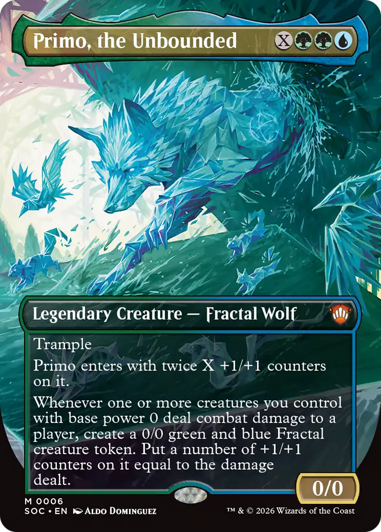 Primo, the Unbounded (Borderless) [Secrets of Strixhaven Commander] | Cracking-Singles