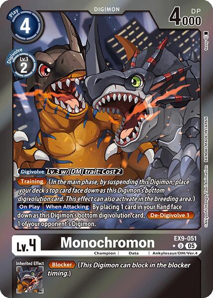 Monochromon [EX9-051] (Limited Foil) [Versus Monsters] | Cracking-Singles