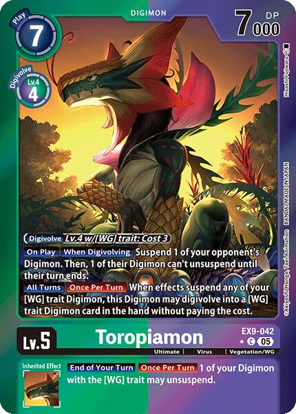 Toropiamon [EX9-042] (Limited Foil) [Versus Monsters] | Cracking-Singles